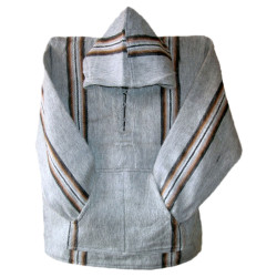 Gestreifte Pullover mit Kapuze