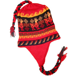 "Kleine Lama" Bunte Andine Mütze 