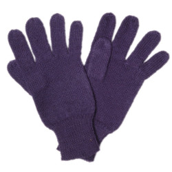 Einfarbige Handschuhe - Reine Alpakawolle