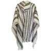 Poncho Huayna mit Kapuze - Schafwolle