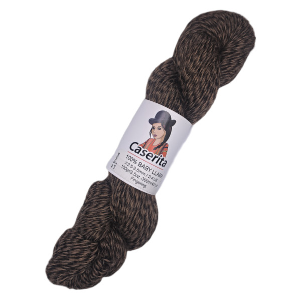 Dunkelbraunes Trio - 100% Baby Lama - 100 gr./367 m.