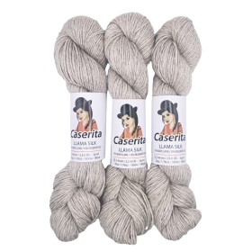 Perlgrau – Baby Lama & Seide – 50 g / 165 m