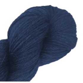 Marineblau – Baby Lama & Seide – 50 g / 200 m