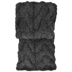 Handgestrickter Schal im Zopfmuster - 100% Alpakawolle